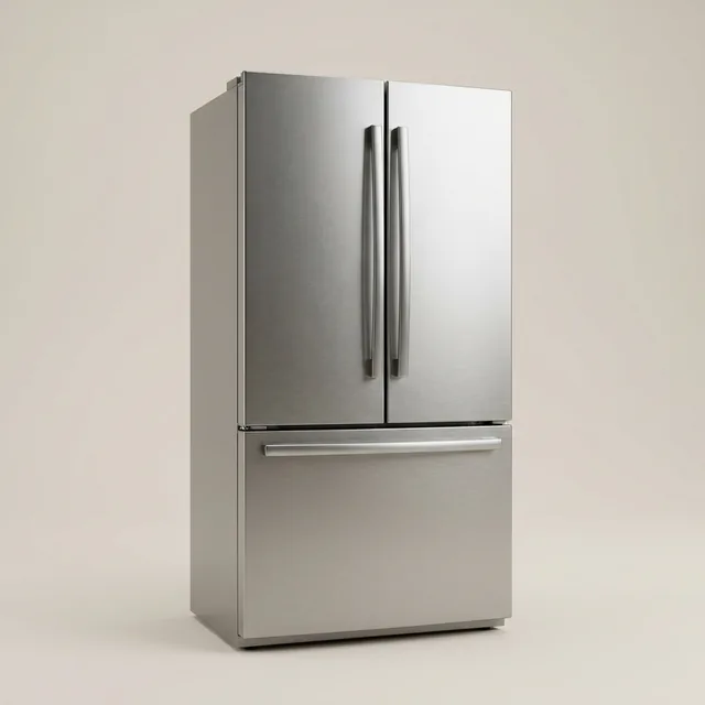 Stainless French-door refrigerator